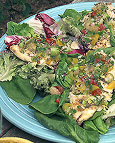 Image of Grilled Chicken With Citrus Salsa, Martha Stewart
