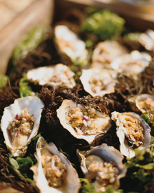 Image of Barbecued Oysters With Hogwash, Martha Stewart