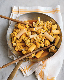 Image of Rigatoni With Cauliflower, Saffron, And Raisins, Martha Stewart