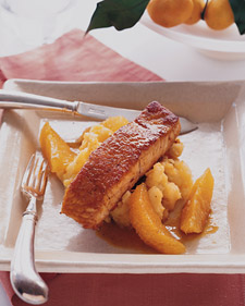 Image of Orange Crusted Salmon With Parsnip Puree, Martha Stewart