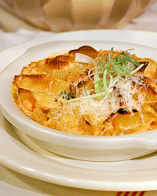 Baked Pasta with Tomato, Cream, and Five Cheeses