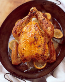 Roasted Chicken with Onion Gravy