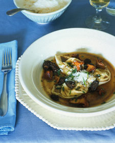 Tortelloni with Morels and Chanterelles
