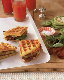 Cheddar Cornmeal Waffle BLT