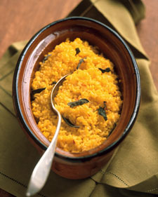Baked Sage-and-Saffron Risotto