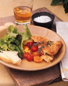 Mixed Tomato Cobbler with Gruyere Crust
