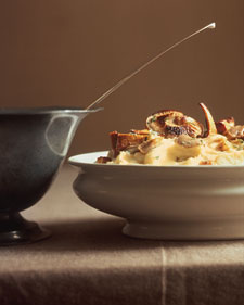 Mashed Potatoes and Celeriac with Wild Mushrooms